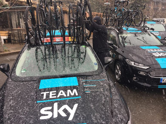 Team Sky cars